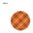 thumbnail image 2 of Disposable Paper Plates for Fall Harvest Party Decor - 24 Pack 7 Inch Dinner Plates Thanksgiving Autumn Pumpkin Maple Leaf Pattern Tableware Set, 2 of 6