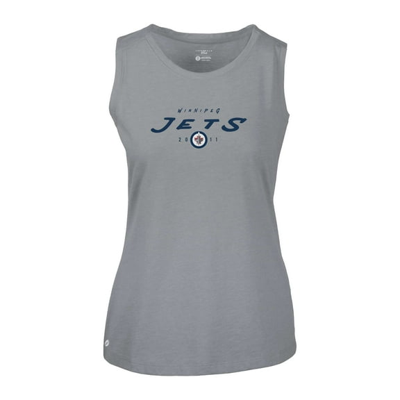 Women's Levelwear  Gray Winnipeg Jets  Macy Scratched Tank Top