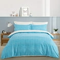 thumbnail image 3 of Chanasya Ultra Soft Abstract Print 3-Piece Bedding Duvet Cover Set Queen - Luxurious Brushed Microfiber Comforter Cover - Zipper Closure Reversible Print (1 Duvet Cover & 2 Pillowcases ) Aqua, 3 of 3