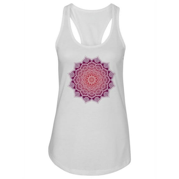 Pink Indian Mandala Tank Women -Image by Shutterstock, Female x-Large