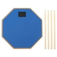 thumbnail image 2 of Drum Practice Pad, 12 Inch with High Density Rubber for Authentic Rebound, Wood Polymer for Silent Practice Antislip Soundproof Cotton, for Home and Outdoor Use, 2 of 7