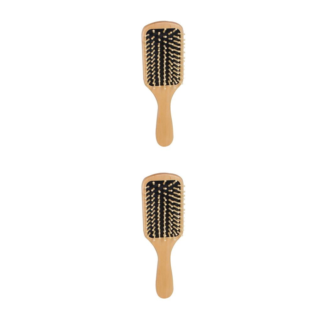 Råd Plaske blæk QualitChoice Wooden Hair Massage Brush Hair Care Anti-static Paddle Brush  Head Scalp Hair 2# 2Set | Walmart Canada