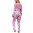 thumbnail image 4 of ZHUGeLI Womens Pajama Set Long Sleeve Pajamas Top and Pants V Neck Pjs Set Soft Loungewear with Pockets, 4 of 6
