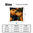 thumbnail image 5 of Thanksgiving Pumpkin Luxurious Velvet Decorative Pillows Covers - Set of 2 Throw Pillow Covers for Chair, Unique Patterns, 16x16, 18x18, 20x20 Inches for Any Occasion, 5 of 6