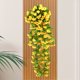 thumbnail image 5 of Flores artificiales de glicinia colgantes, orquídea violeta de seda, ajo, cesta de pared, decoración, enredadera floral artificial para el hogar, jardín, boda, fiesta, decoración interior y exterior,, 5 of 6