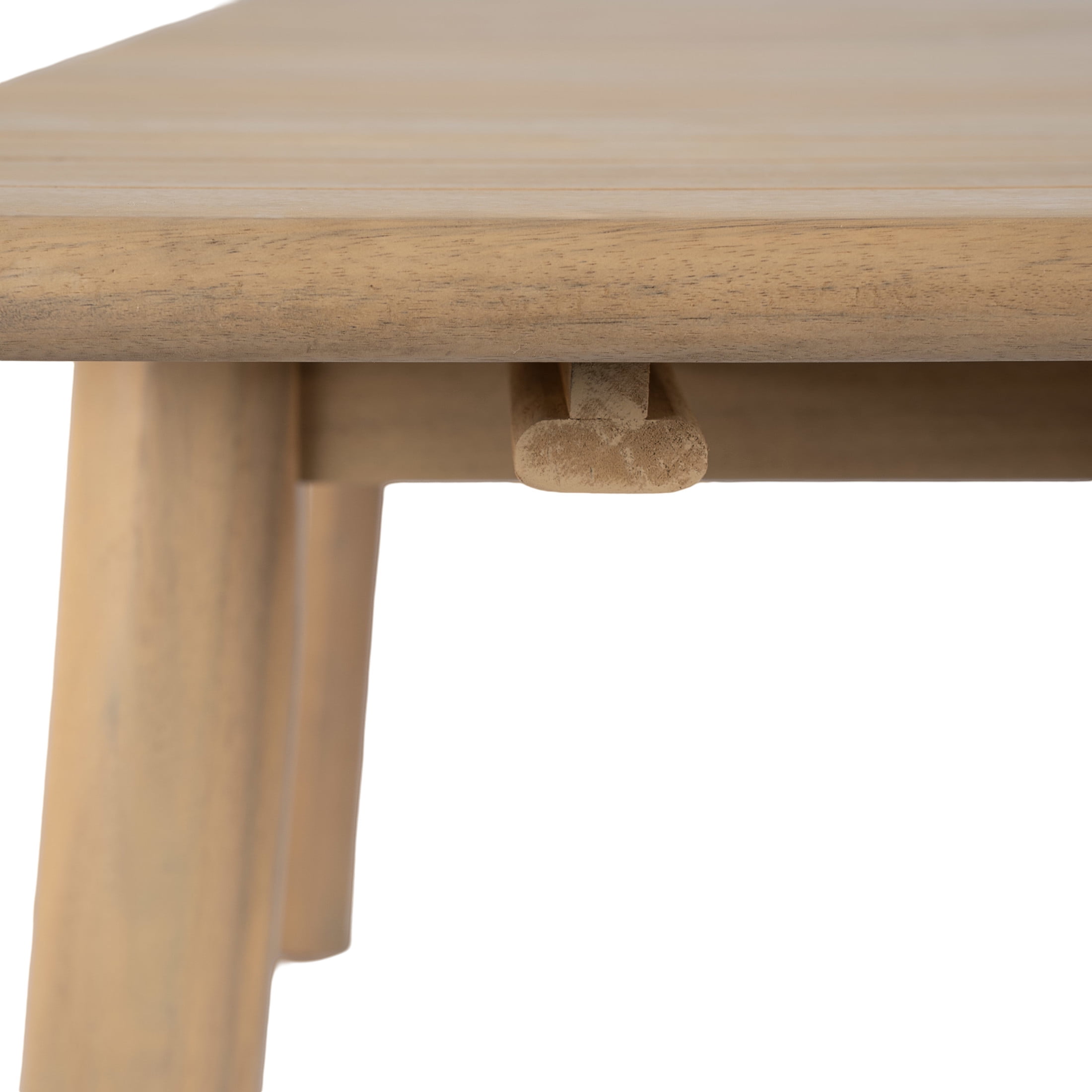 Christopher Knight Home 9-Piece Coastal Extendable Acacia Wood Outdoor Dining Set, Light Teak
