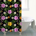 thumbnail image 4 of Pioneer Flower Floral Print Pattern Shower Curtain 84"x72", Bathroom Decorative Shower Curtain Set with 12 Hooks, Waterproof Washable, 4 of 6