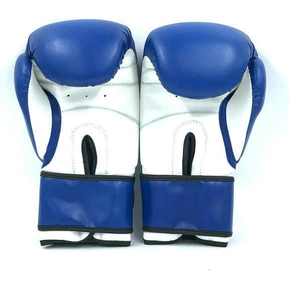 Woldorf USA Boxing Gloves Blue Kickboxing, Grappling, Fighting, Muay Thai Training Boxing Bag Gloves, Punch Bags and Focus Pads Punching Plain-Blank Vinyl Gloves No Logo