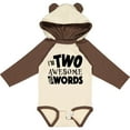 thumbnail image 3 of Inktastic I'm Two Awesome for Words 2nd birthday Boys or Girls Long Sleeve Baby Bodysuit, 3 of 5