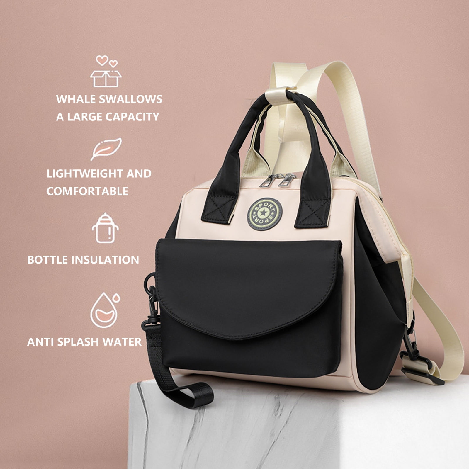 Nilvkv The Diaper Bag Is Small and Cute with Detachable and Multifunctional Front Pocket, Organization and Storage