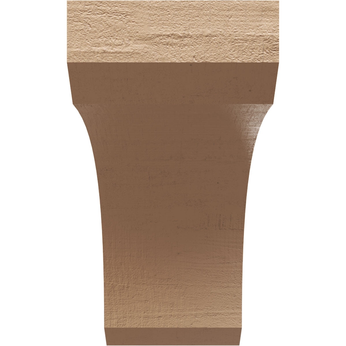 12"W x 36"D x 24"H Classic Legacy Rough Cedar Woodgrain TimberThane Corbel, Primed Tan