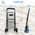 thumbnail image 4 of Kids Collapsible Utility Cart, 66 lbs Capacity, Easily Foldable and Portable Save Space, Folding Lightweight Trolley with Rolling Swivel Wheels, for Shopping Groceries with Your Child, 4 of 8