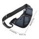 thumbnail image 3 of Bolso de pecho de cuero, bandolera impermeable para hombres y mujeres, bolso antirrobo con correa ajustable para viajes, desplazamientos y deportes, 3 of 6
