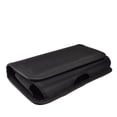 thumbnail image 3 of For Samsung Galaxy S23 FE (Fan Edition) Pouch Case Universal Horizontal Canvas with Belt Clip Loop Holster Military Grade Cell Phone Holder Cover - Black, 3 of 8