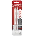 thumbnail image 1 of Sharpie S-Gel, Gel Pens, Pearl White Fashion Barrel, Medium Point (0.7 mm), Black Ink, 2 Count, 1 of 7