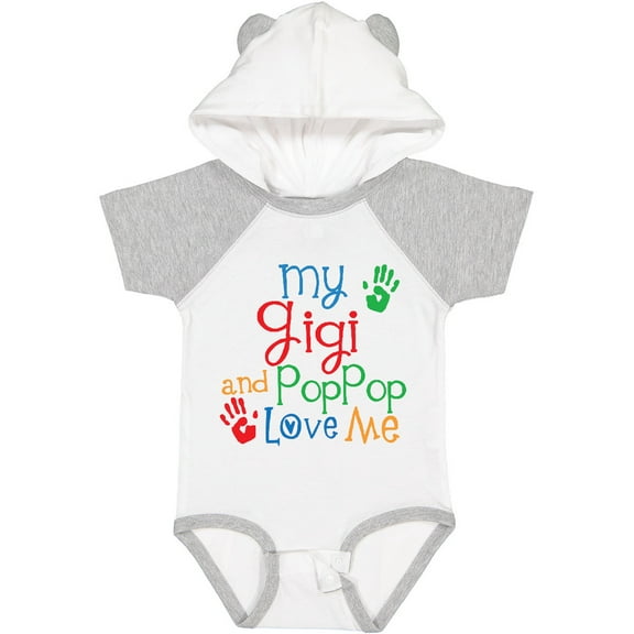 Inktastic My Gigi and Poppop Love Me Boys or Girls Baby Bodysuit
