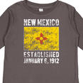 thumbnail image 4 of Inktastic Established January 6, 1912 New Mexico Flag Boys or Girls Long Sleeve Toddler T-Shirt, 4 of 5