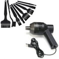 thumbnail image 3 of Keyboard Cleaner, Mini USB Cordless Computer Vacuum Cleaner with 8 Nylon Anti Static Brushes for Laptop, Piano, Computer, Car, Makeup Bag, Pet House, 3 of 5