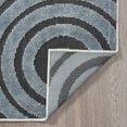 thumbnail image 7 of 8x10 Water Resistant, Large Indoor Outdoor Rugs for Patios, Front Door Entry, Entryway, Deck, Porch, Balcony | Outside Area Rug for Patio | Black, Geometric | Size: 7'10'' x 10'2'', 7 of 7