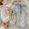 thumbnail image 3 of Dalrosia Womens Fuzzy Socks Fluffy Warm Slipper Winter Comfy Thermal Cozy Plush Sleep Home Cabin Socks, 3 of 5