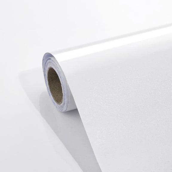 CCOCC White Contact Paper 15.7"X118" Glossy White Peel and Stick Wallpaper for Kitchen Countertop/Cabinet Self Adhesive Waterproof Wall Paper Removable Decorative Vinyl