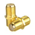 thumbnail image 3 of Conector de cable coaxial RG6 tipo F de 10 piezas chapado en oro, adaptador de extensión de cable que conecta dos cables de video coaxiales, 3 of 8