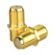 thumbnail image 3 of Conector de cable coaxial RG6 tipo F de 10 piezas chapado en oro, adaptador de extensión de cable que conecta dos cables de video coaxiales, 3 of 8