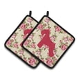 thumbnail image 1 of Carolines Treasures BB1073-RS-YW-PTHD Schnauzer Jaune Roses Paire de Porte-Pot, 1 of 3