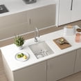 thumbnail image 2 of Undermount Sink， Single Bowl Kitchen Sink Undermount Stainless Steel Kitchen Sink  Bar or Prep Kitchen Sink, 2 of 5