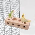 thumbnail image 6 of Bird Wooden Block Chewing & Foraging Training Toys for Small Animals - Shredding & Biting Wooden Bird Cage Accessories & Teething Toys for Lovebirds, Parakeets & Cockatiels, 6 of 6