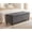 Gray, variant on Magic Union 50" storage bench for Bedroom, Tufted storage ottoman bench with pholstered, large long end of bed storage bench, Load up to 660 lb, Wooden Legs, for Bedroom & Living Room, Beige