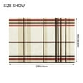 thumbnail image 4 of Yayeee Bath Rug for Bathroom Floor Non Slip Rectangle Fluffy Soft Absorbent Mat, 16"x24", Cream Plaid, 4 of 7