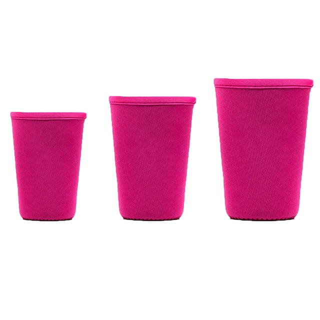 Neoprene Anti-Scalding Thermal Insulation Beverage Cup Holder 3 Piece Set