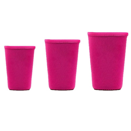 

Neoprene Anti-scalding Thermal Insulation Beverage Cup Holder 3 Piece Set Cups