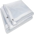 thumbnail image 5 of 4 ft. x 6 ft. Clear Tarp Heavy Duty Waterproof with Eyelets for Camping, Patio Pergola Garden Canopy Rainproof, 5 of 5