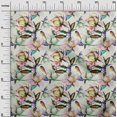 thumbnail image 3 of oneOone Silk Tabby Multicolor Fabric Leaves & Clover Craft Projects Decor Fabric Printed By The Yard 42 Inch Wide, 3 of 5