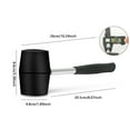 thumbnail image 2 of Multistyle Rubber Mallet - Oil-Resistant Rubber Head, Soft Strike, for Flooring/Tile/Woodworking, S/M/L Sizes, Damage-Free Use, 2 of 3