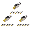 thumbnail image 1 of 18-Pack Tool Free Shielded RJ45 8, Cat8 Field Termination Plug, Cat8 Connector, Cat8 Plug, 1 of 6
