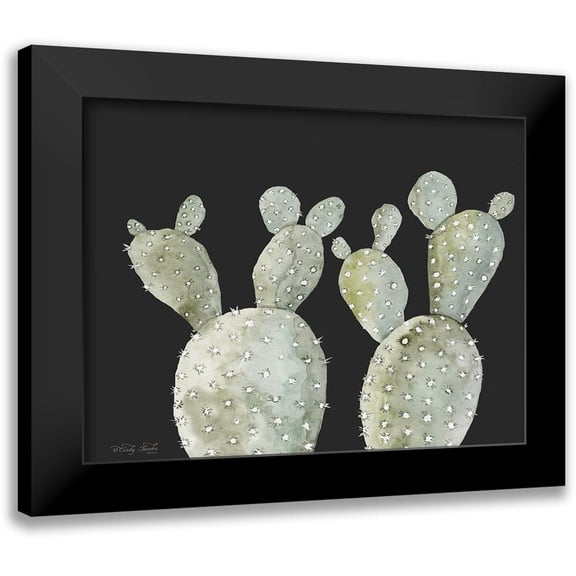 Jacobs, Cindy 14x12 Black Modern Framed Museum Art Print Titled - Happy Cactus II