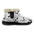 thumbnail image 5 of Whosucclay Flannel Womens and Girl Snow Boots Ankle Booties Waterproof Winter Boots Slip on Fashion Boots No Slip Boots, 5 of 6