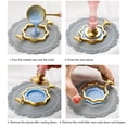 thumbnail image 3 of Wax Seal Molds, Gold Color Sturdy  Assorted Style 4 Pieces Sealing Wax Molds  for Wrapping, 3 of 7
