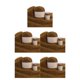 thumbnail image 1 of Kearding Juego de ovillos de lana para tejer de 50g y 20g, suéteres para bebés, Kit de hilo de ganchillo, 2 hebras, línea tejida a mano, Marrón 5Conjunto, 1 of 6