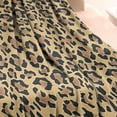 thumbnail image 3 of Brown and Black Leopard Print Blanket,Comfortable Soft Flannel Throw Blanket,All Season,Warm Lightweight Blankets for Sofa Bed Couch Living Room Chair,30"x40", 3 of 4