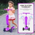 thumbnail image 4 of Kids Kick Scooter with Adjustable Handlebars, Removable  & Lighted Wheels for Ages 3-12, 4 of 7