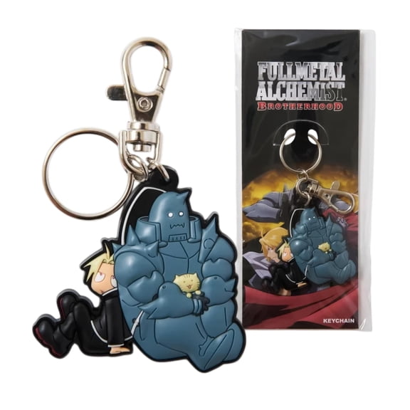 Fullmetal Alchemist: Brotherhood Ed, Al, and Kitty PVC Keychain