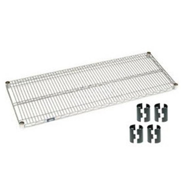 Nexel 188560 Nexel Chrome Wire Shelf with Clips 60 x 24 in. Walmart