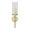 Gold Single Candle Solid Geometric Round 6" x 7" x 23", variant on DecMode Silver Aluminum Metal Geometric Wall Sconce with Glass Holder