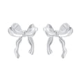 thumbnail image 1 of Pendientes de lazo para mujer, pendientes ligeros creativos para viajes, vacaciones en la calle Plata, 1 of 8