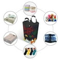 thumbnail image 5 of Bingfone Merry Christmas Elk Laundry Hamper,Large Canvas Fabric Lightweight Storage Basket Toy Organizer Dirty Clothes Collapsible, 5 of 6