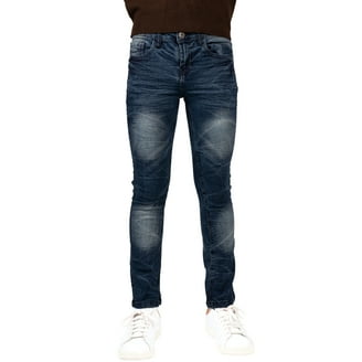 CULTURA AZURE Boy's Saddle Stitch Stretch Jeans, Blue, 18